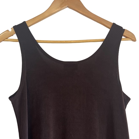 Chico’s chocolate brown stretch tank top great for layering excellent condition - Picture 5 of 6